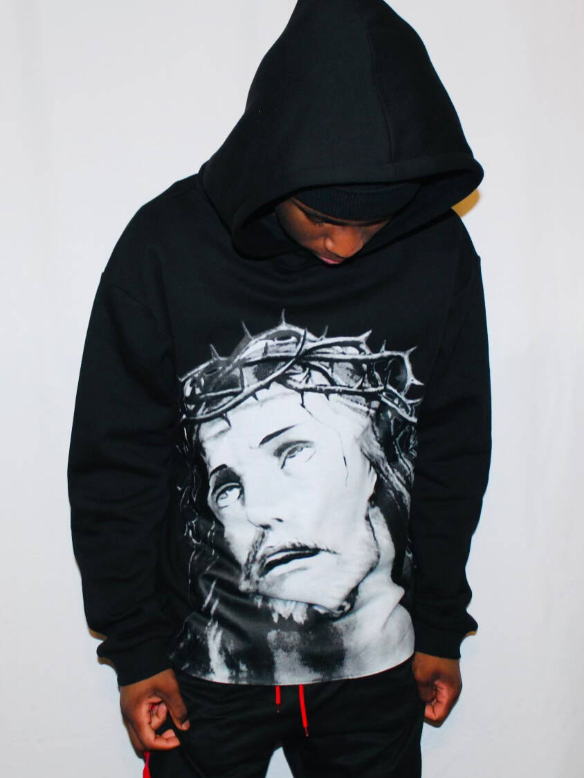 He That Heareth My Word, And Believeth On Him That Sent Me, Hath Everlasting Life Print Hoodie