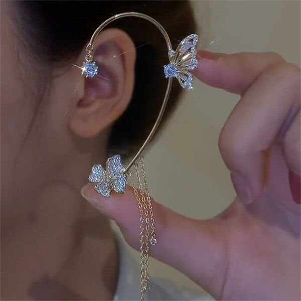 Butterfly Tassel Style Zircon Earrings | Perfect Gift