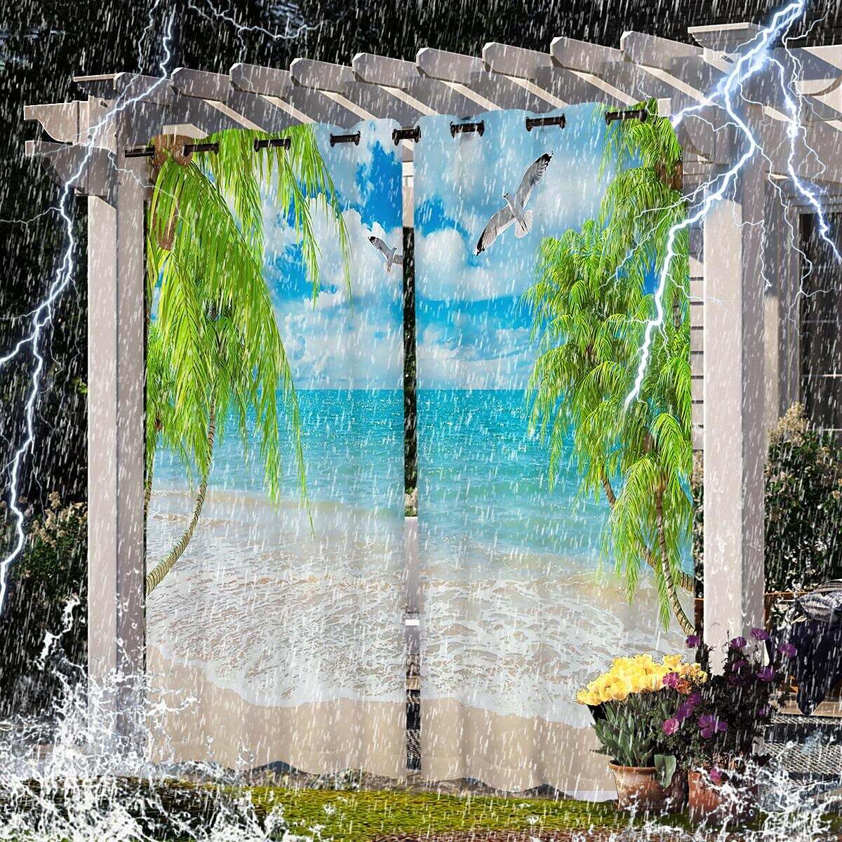 Waterproof Outdoor Curtain Privacy