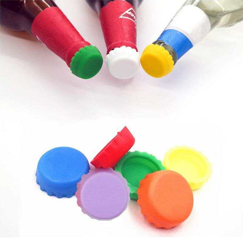 Beer Caps Saver Silicone Rubber Bottle Caps(6PCS