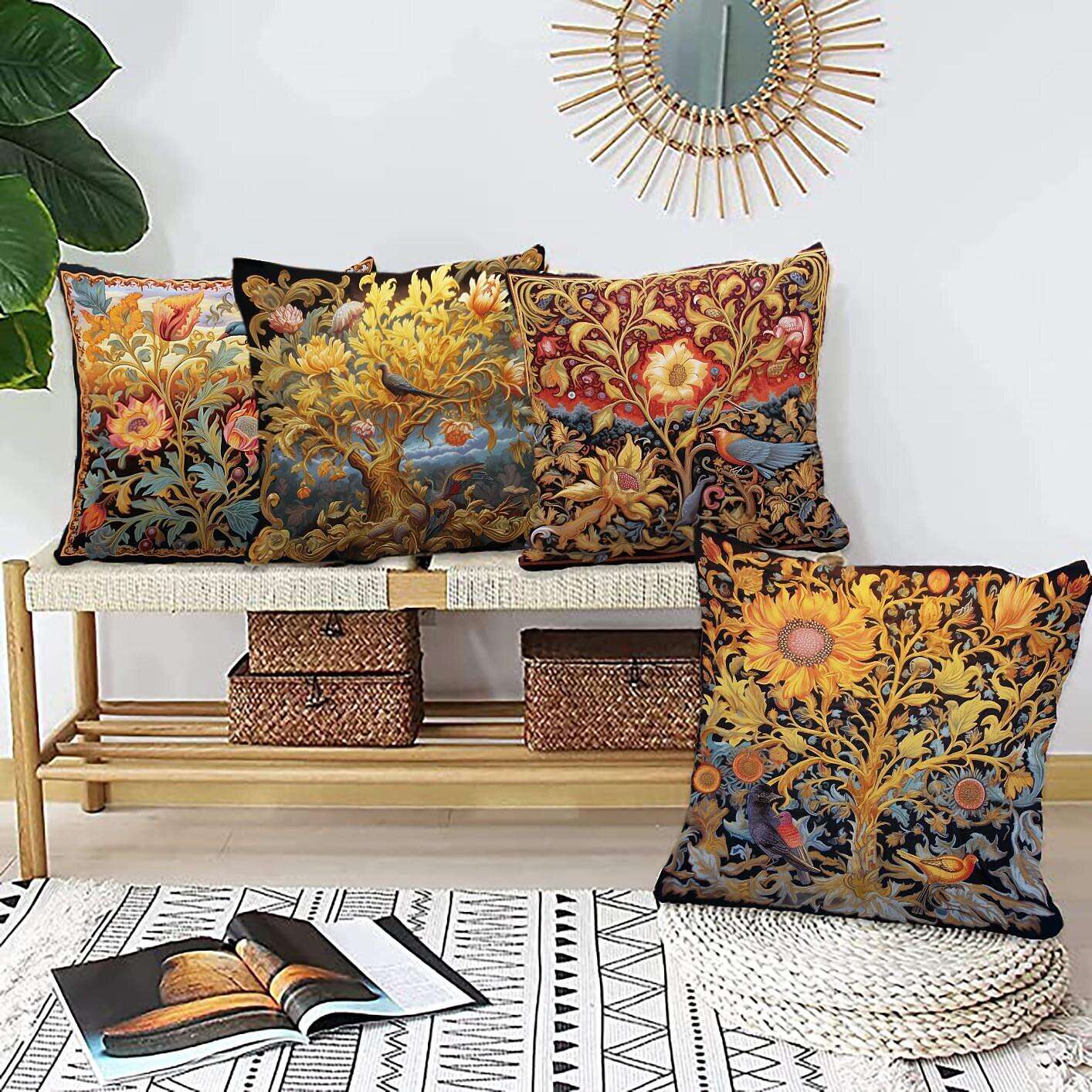 Tree of Life Double Side Pillow Cover 4PC Soft