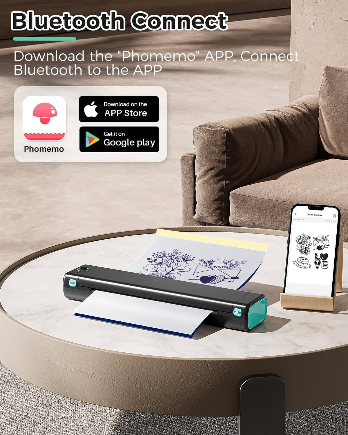 Phomemo M08F Wireless Tattoo Stencil Printer