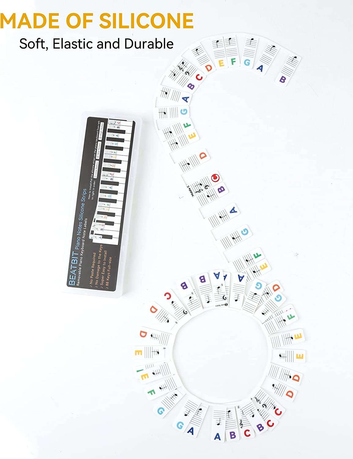 Last Day 77% OFF--Removable Piano Keyboard Note Labels