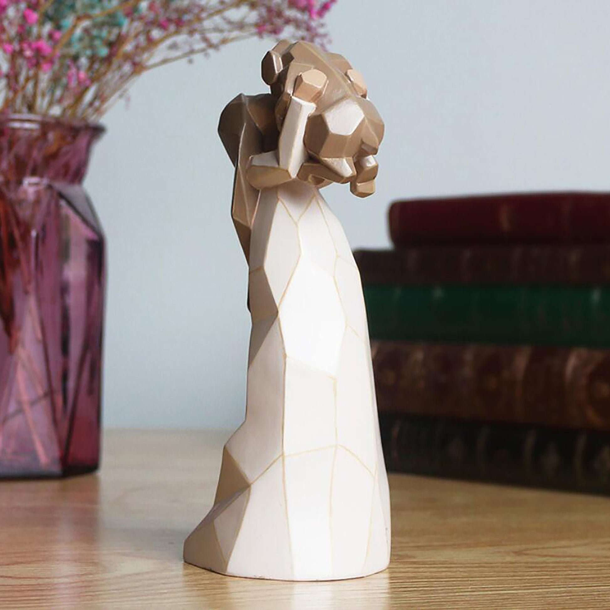 8 Inch Angel of Friendship Dog Monuments Figurines