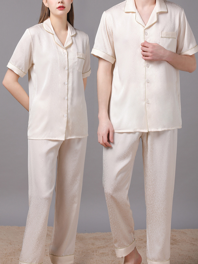 Regular Sleeve Others Casual Regular Fit Matching Couple Pajama Set