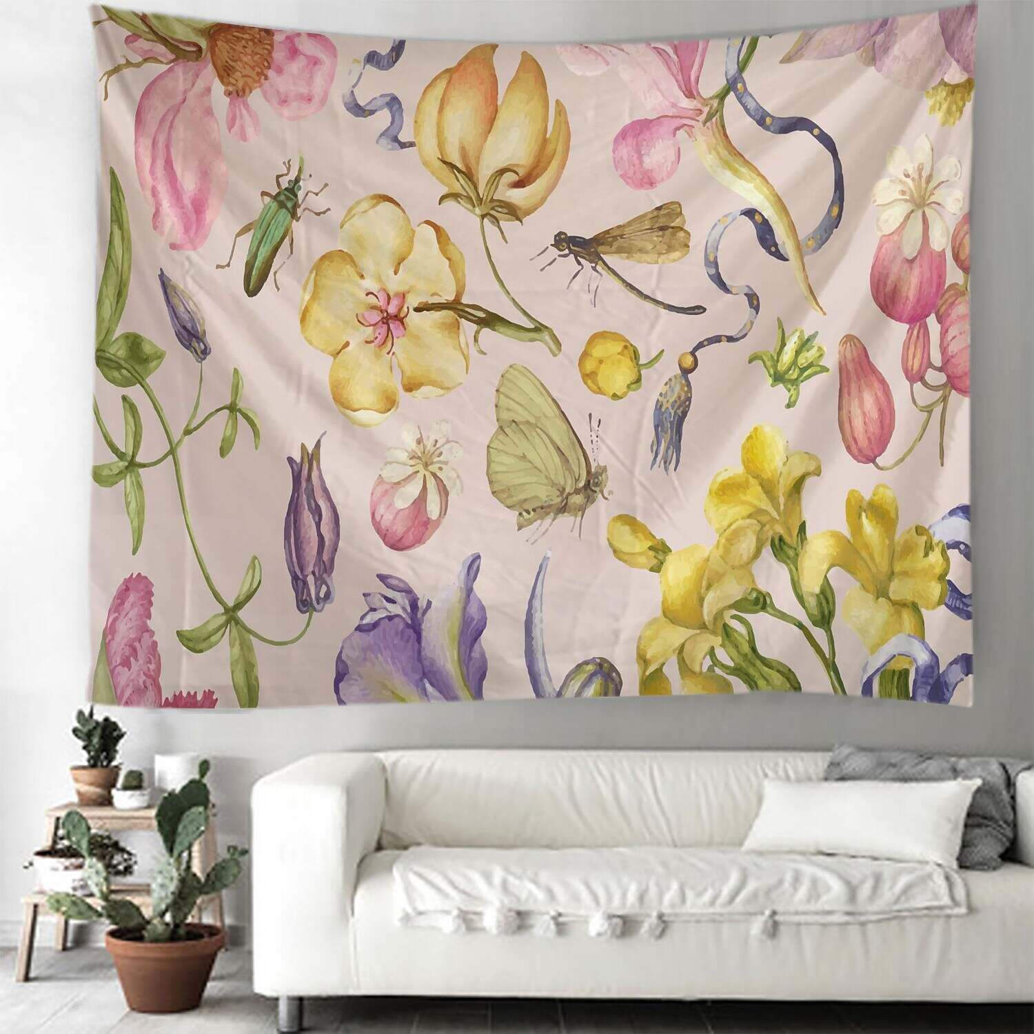 Floral Large Wall Tapestry Art Decor Photograph Backdrop