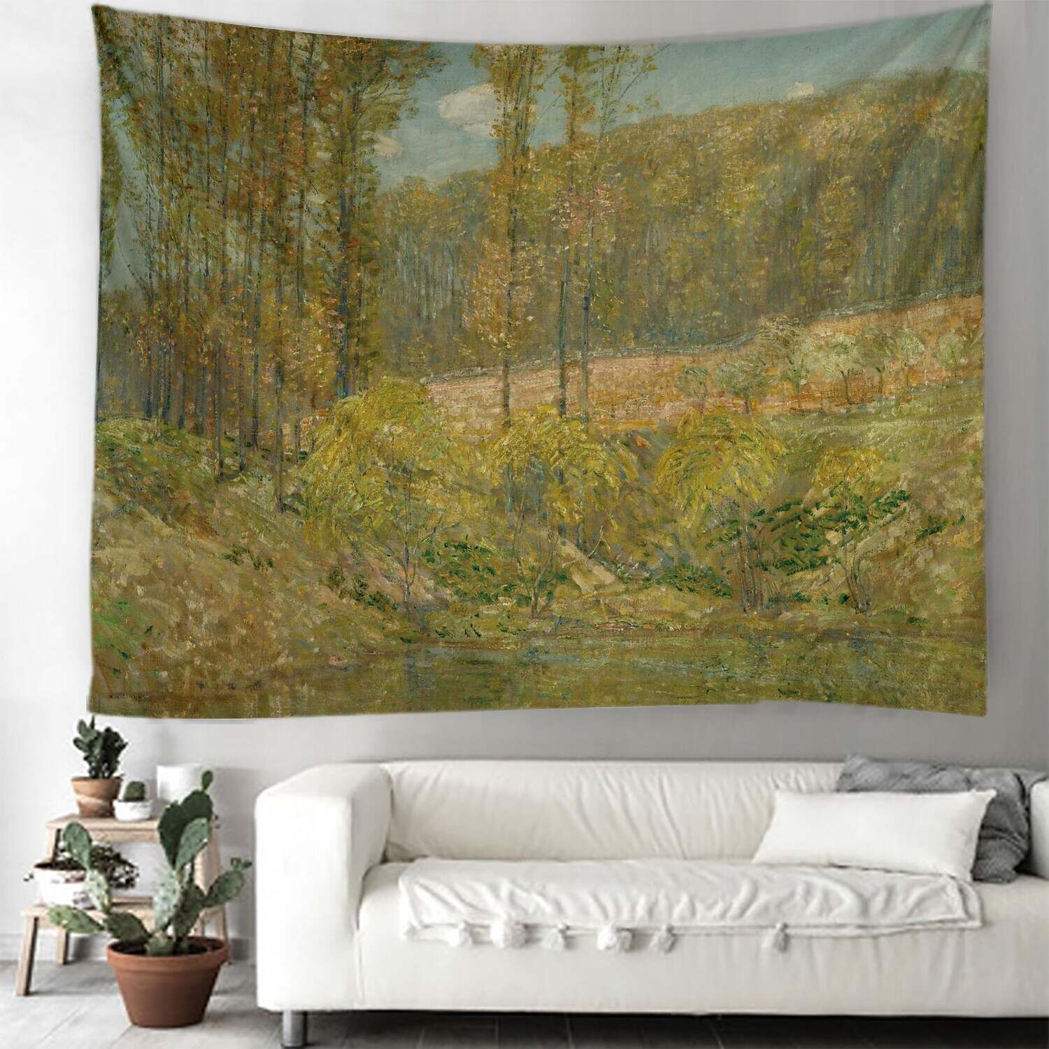 Oil Painting Floral Wall Tapestry Art Decor