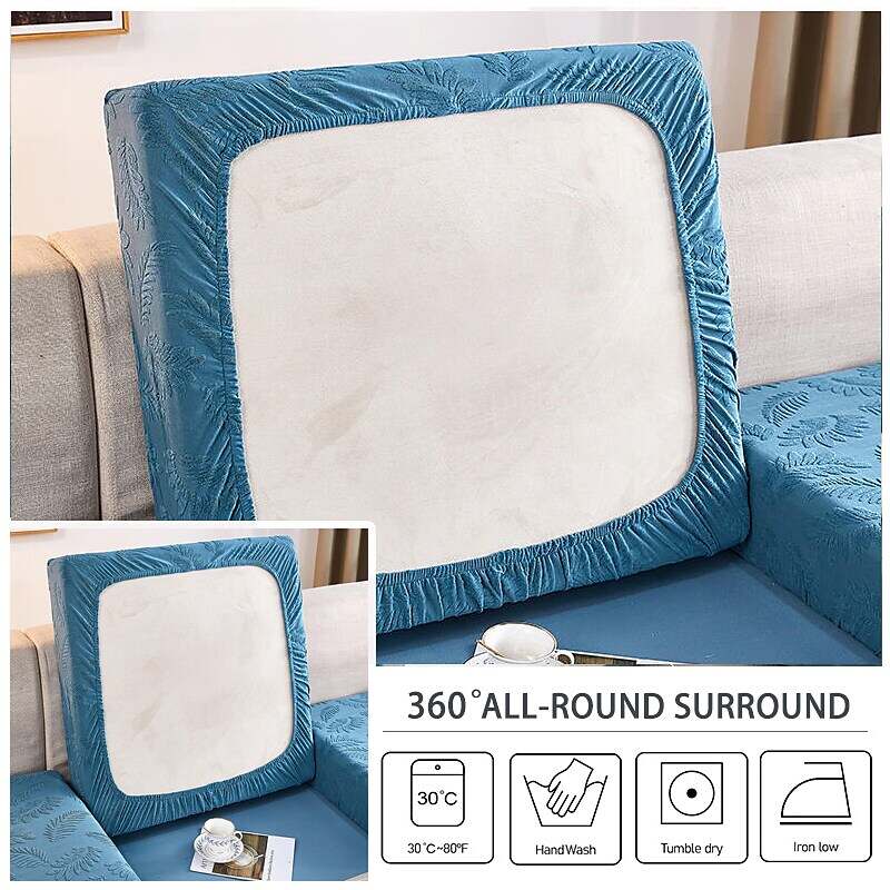 Jacquard Elastic Sofa Seat Cushion Cover for Furniture Protector