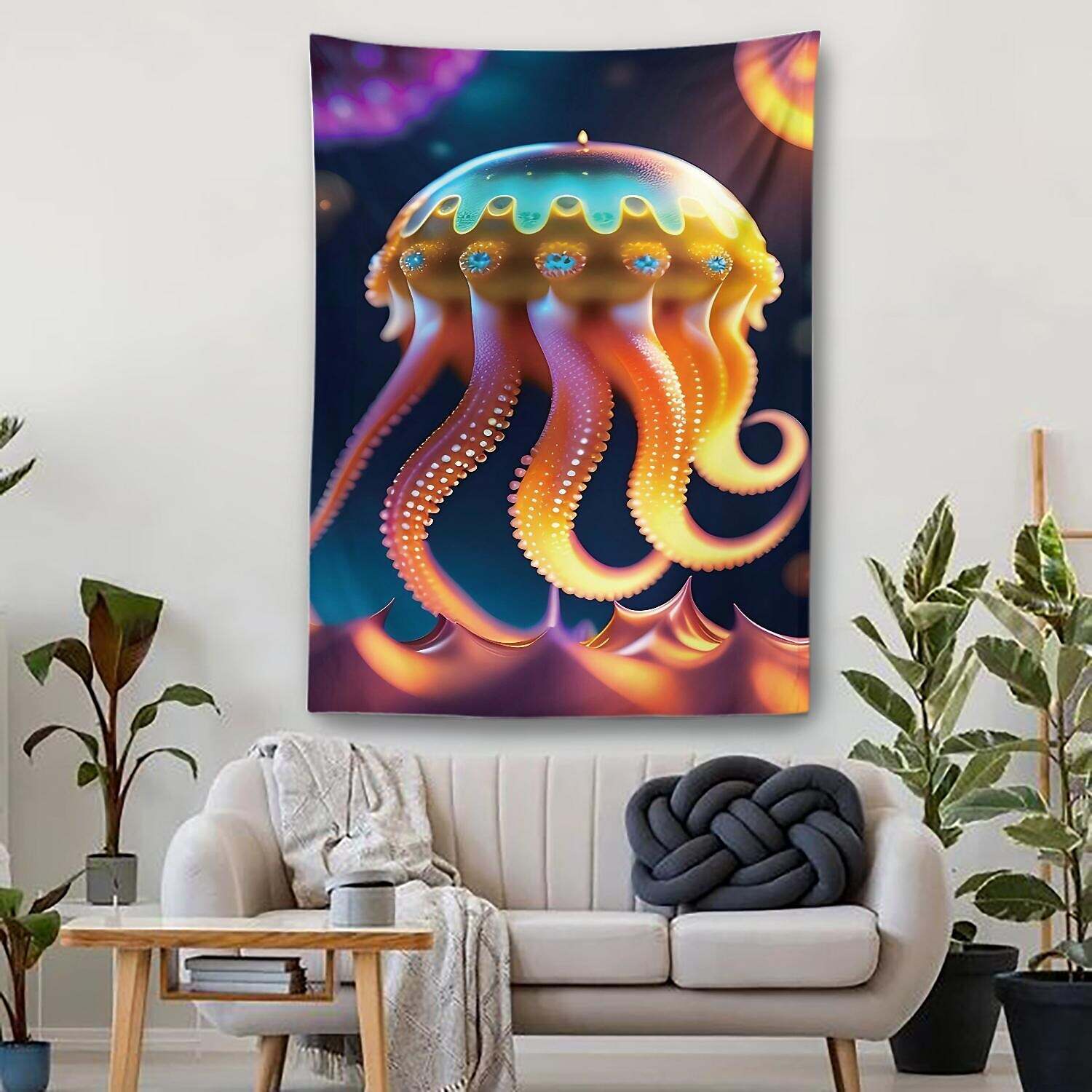 Jellyfish Ocean Wall Tapestry Art Decor