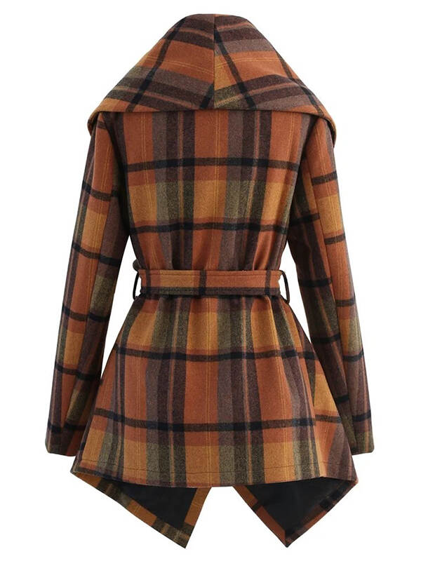 Caramel Check Pattern RABATO Jacket