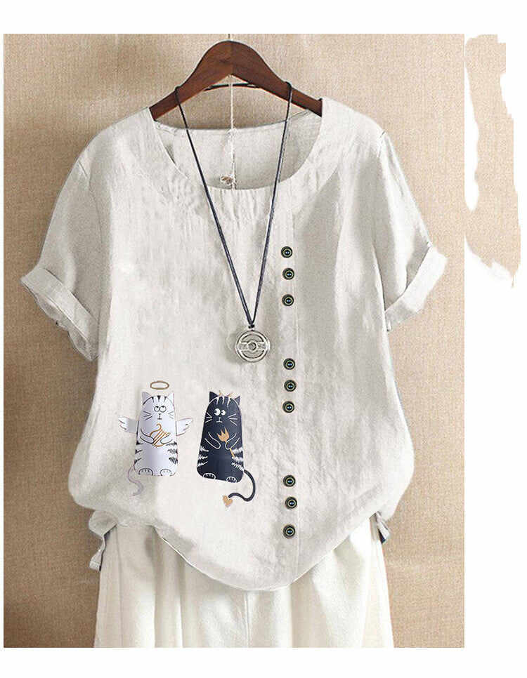 Chic Top Casual Fashion Loose Blouse