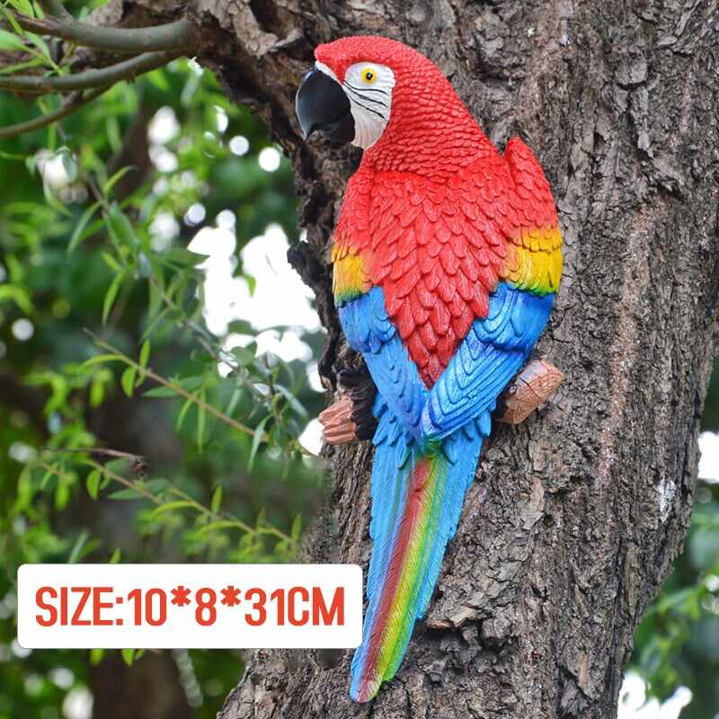 Resin Parrot Bird Statue