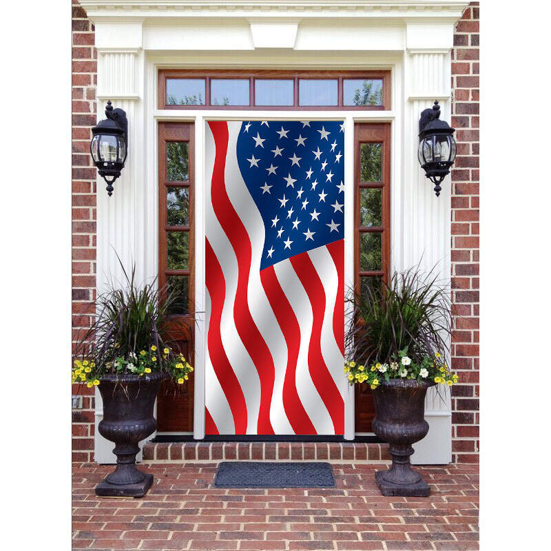 Patriotic Flag Door Set Door Mural