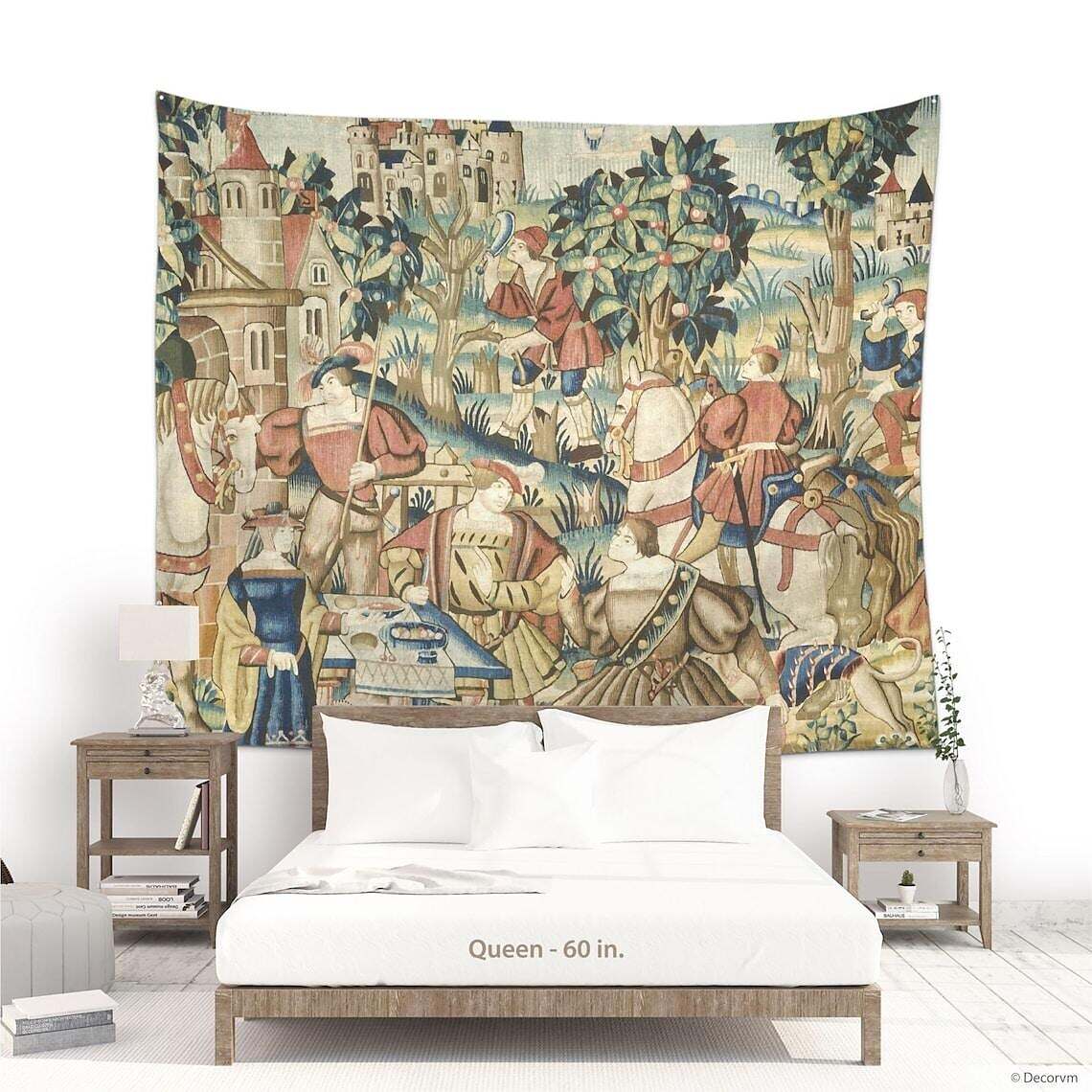 Medieval Painting Wall Tapestry Art Decor Hanging