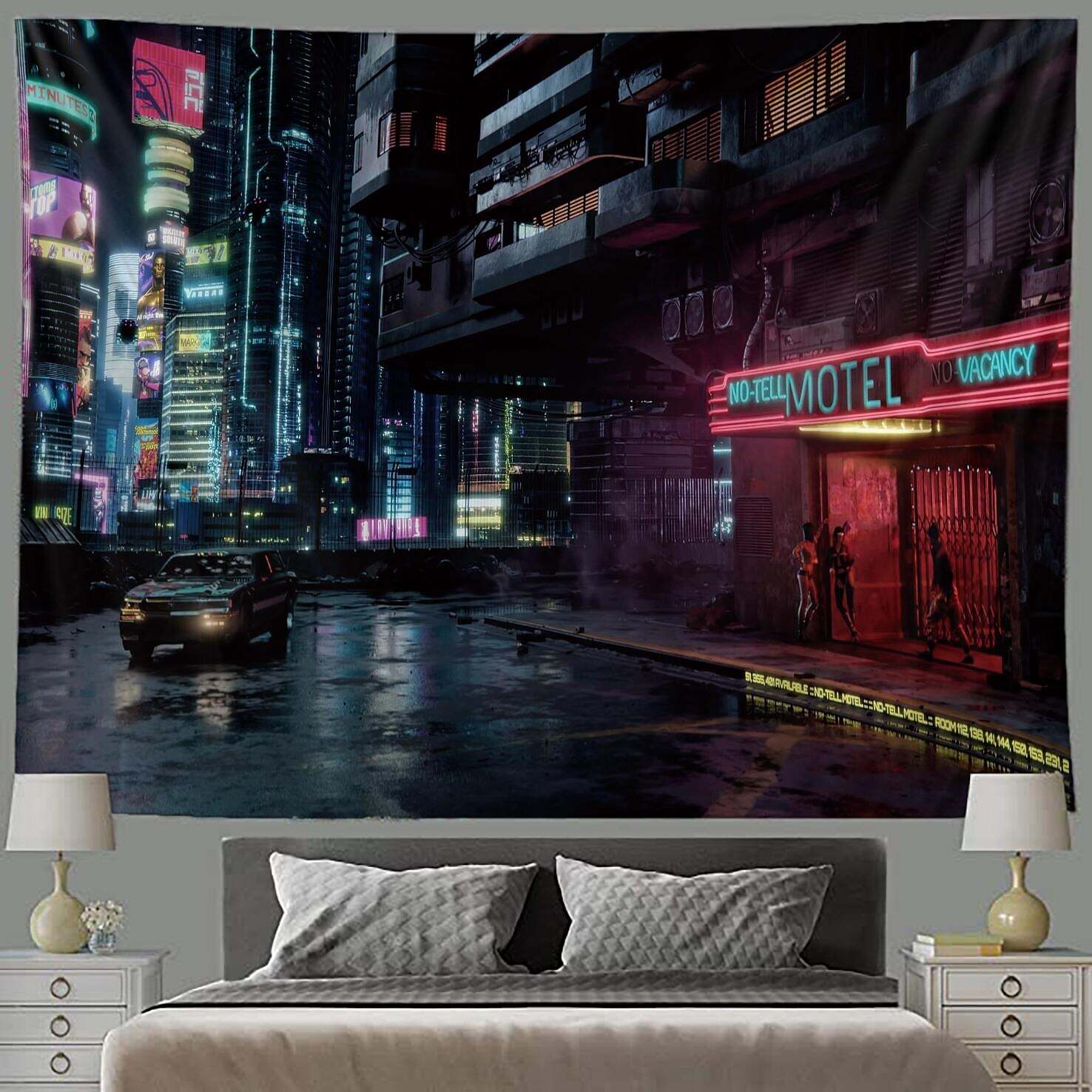 City Wall Tapestry Art Decor Photograph Backdrop