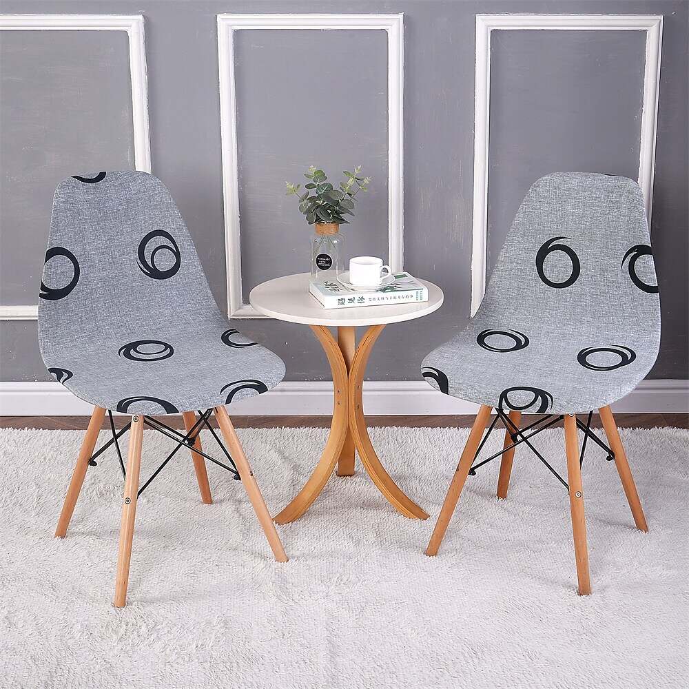 Shell Chair Cover Modern Style Parson Chair Slipcover