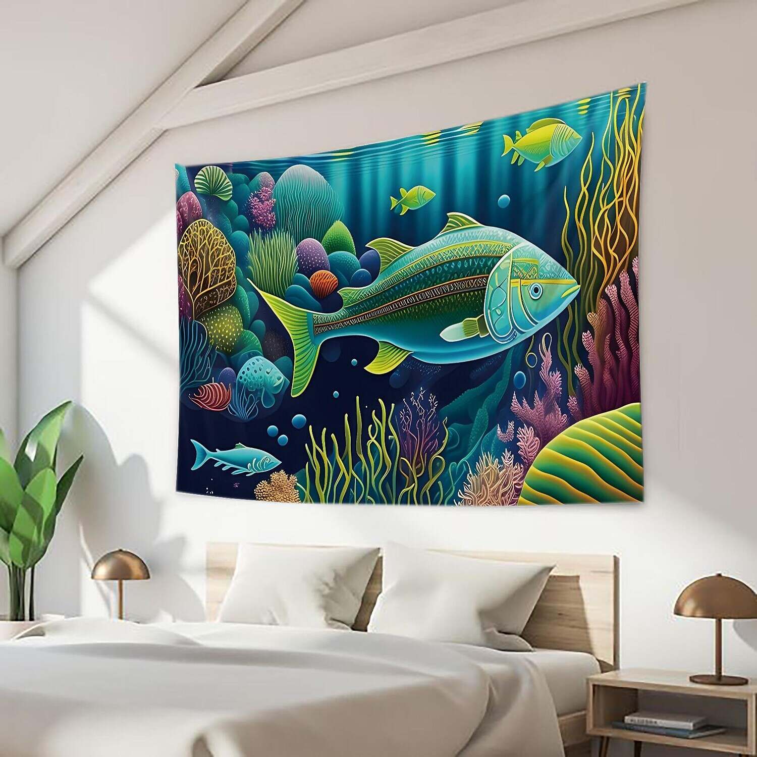 Ocean Fish Wall Tapestry Art Decor