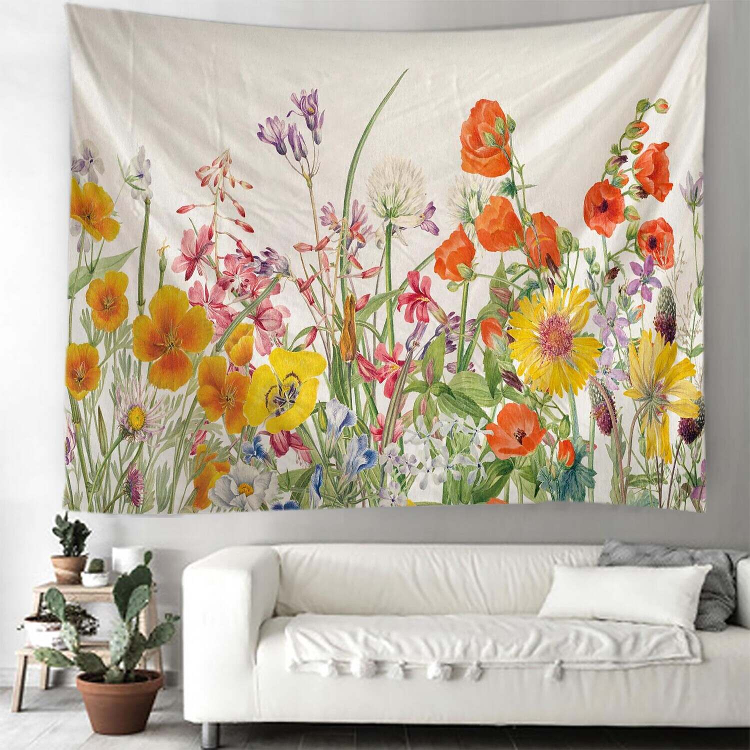 Floral Large Wall Tapestry Art Decor Photograph Backdrop