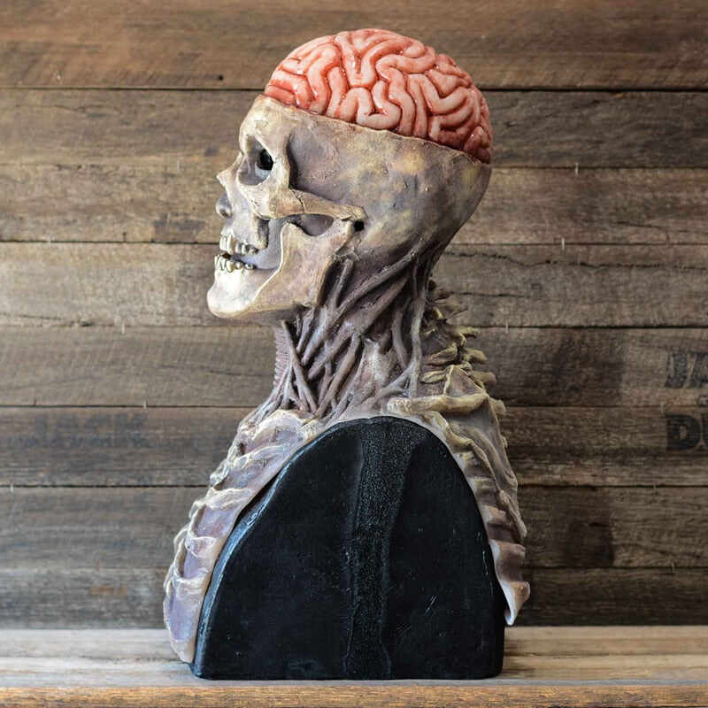 3D Full Head Blood Red Human Brain Skull Mask