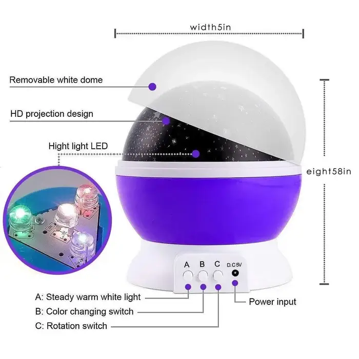 🔥🔥2023 Hot Sale - 49% OFF🎁Star Master Dream Color Changing Rotating Projection Lamp