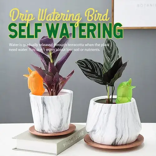 (🔥Spring Promotion 48% OFF) Self Spike Planter Drip Watering Bird