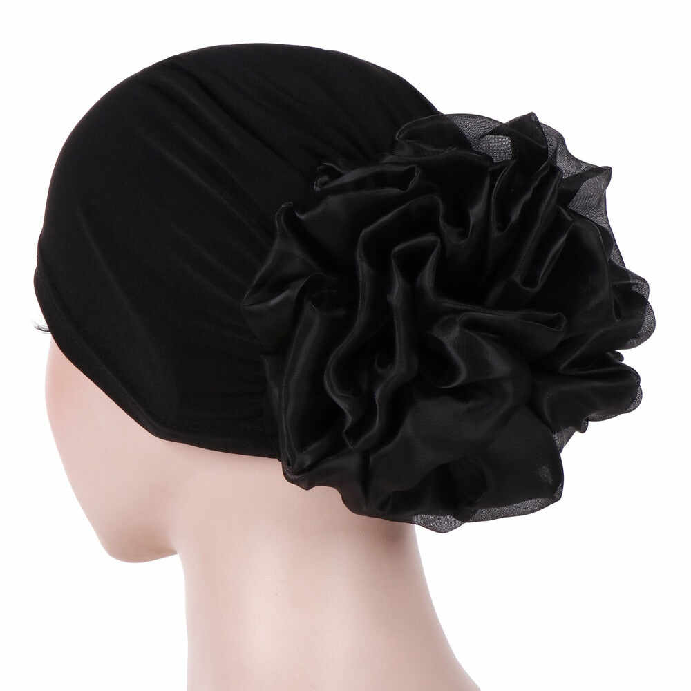 Woman Big Flower Turban Hair Accessories