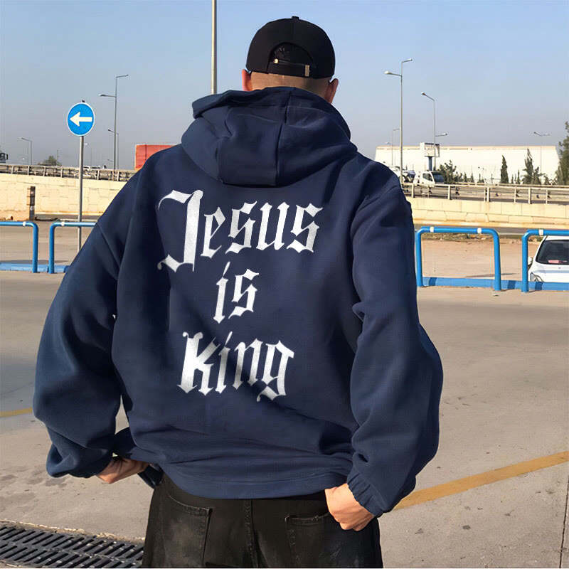 Jesus Is King Print Hoodie