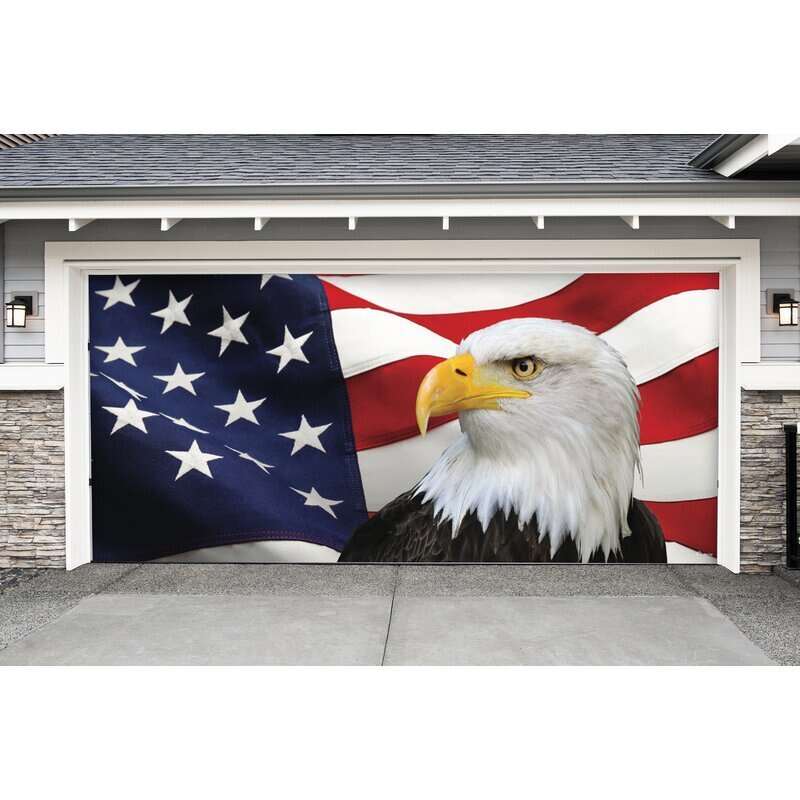 Patriotic Garage Door Mural