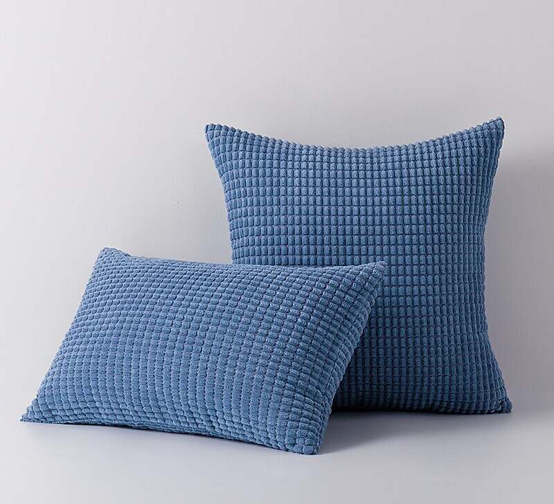 Corn Textured Striped Throw Pillow Covers