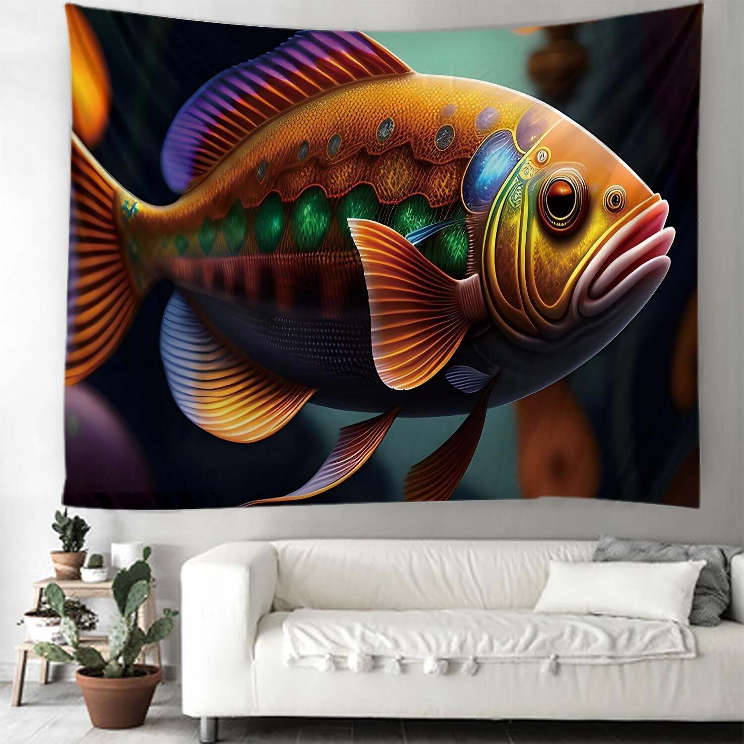 Ocean Fish Wall Tapestry Art Decor