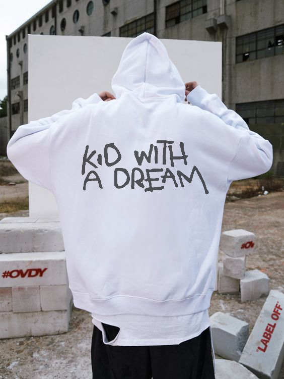 Kid With A Dream Print Hoodie