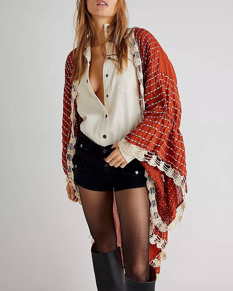 Angel Embroidered Cardigan Jacket