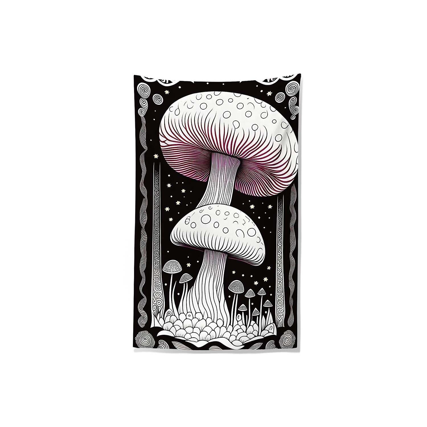 Trippy Mushroom Wall Tapestry Art Decor