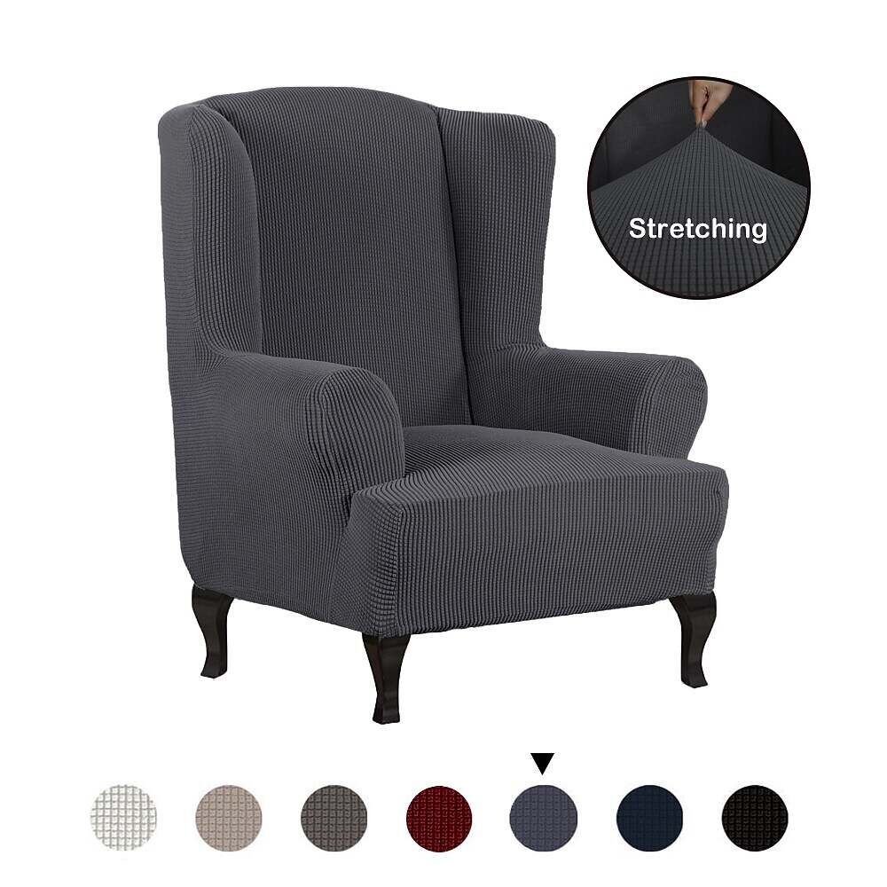 Stretch Wingback Chair Cover