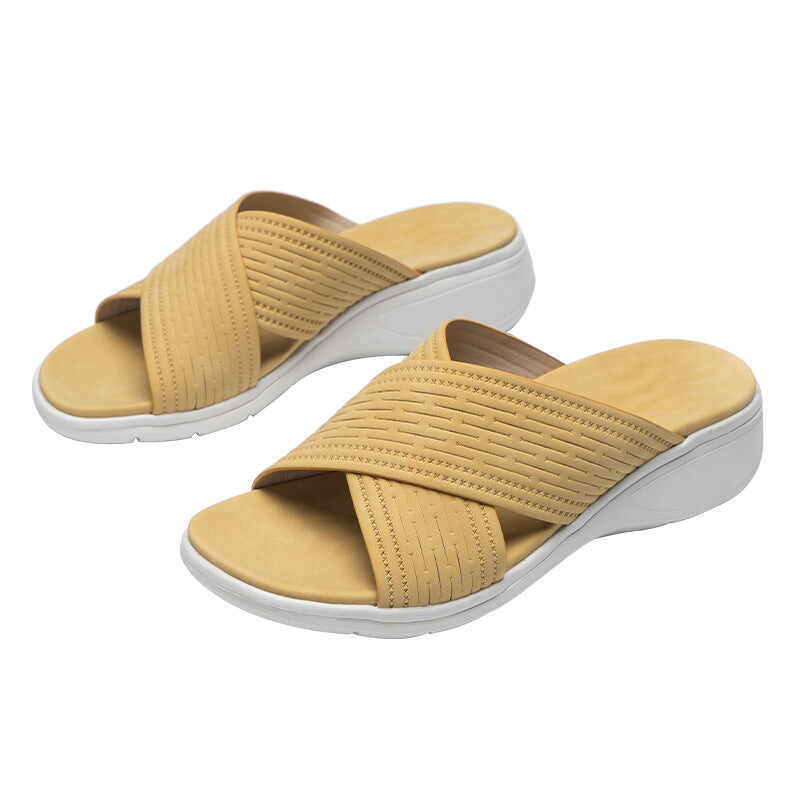 Sloping Heels And Thick Soles Women Sandals