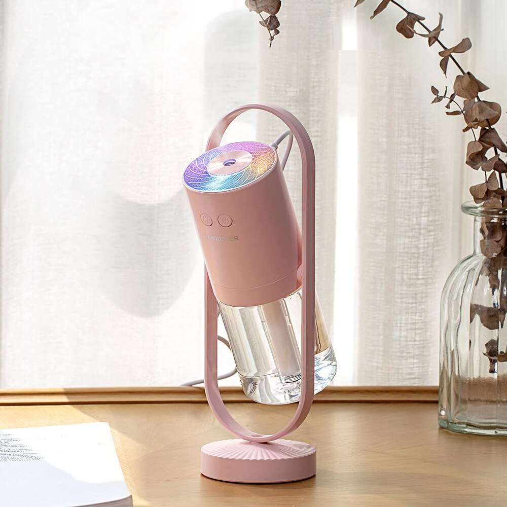 Portable Mini Humidifiers 200ml Whisper Quiet Small Cool Mist USB Personal Night Light Desktop Humidifier For Baby Bedroom Trave