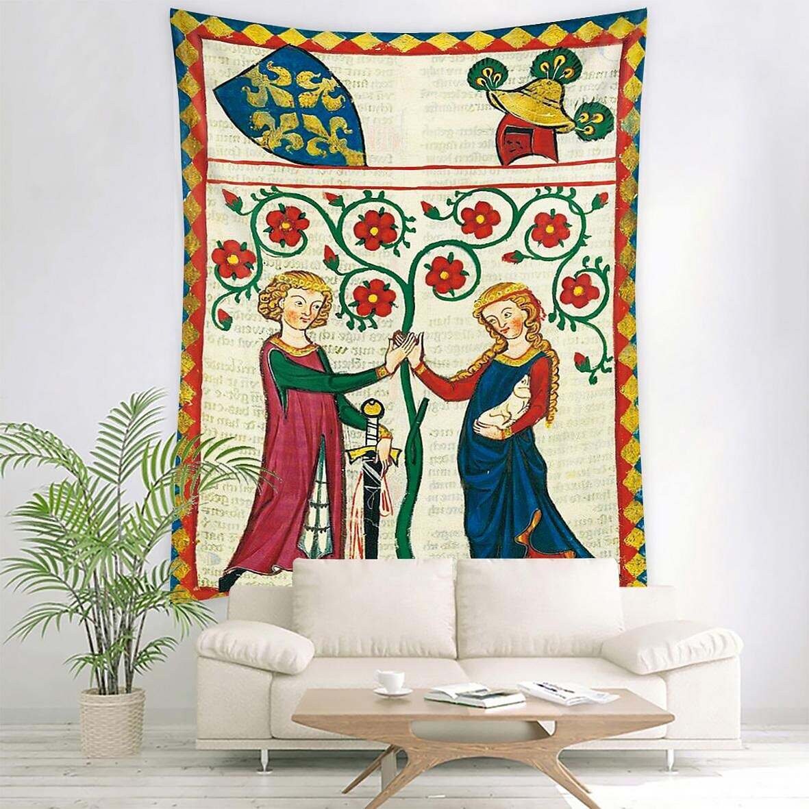 Medieval Large Wall Tapestry Art Decor