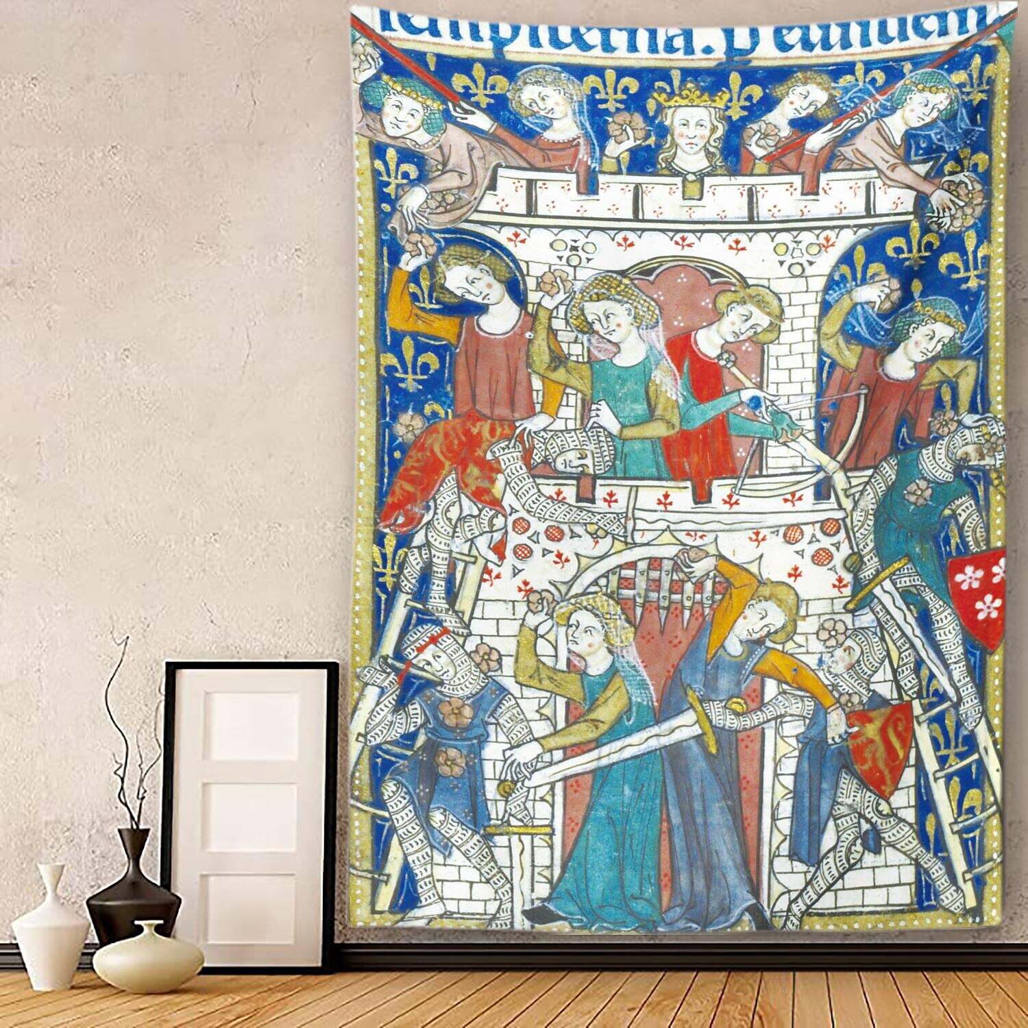 Medieval Painting Wall Tapestry Art Decor