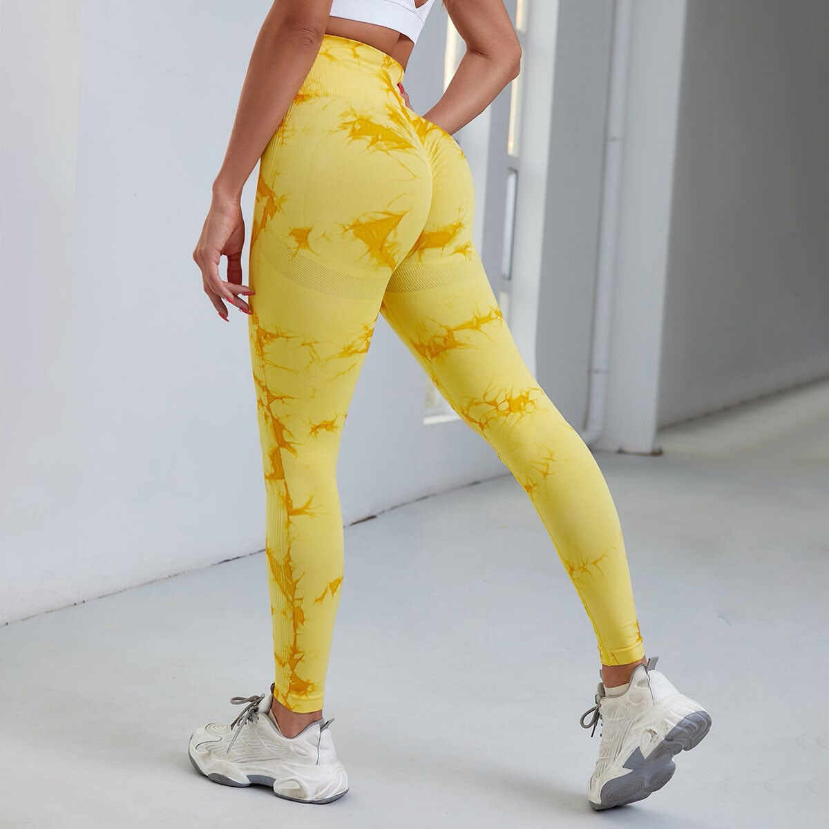 Seamless Tie Dye Leggings Women For Fitness Yoga Pants Push Up Workout Sports Legging High Waist Tights Gym Ladies Clothing