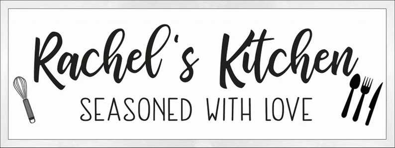 Personalized kitchen signs-gifts-decor-items-kitchen decor-art-gift for mom birthday-wall decor-gift for cook-chef-custom kitchen sign gift-