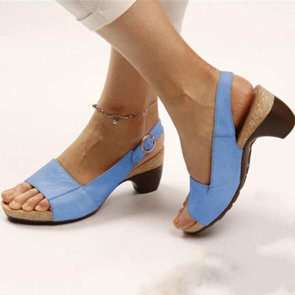 Clearance Sale- Comfortable Elegant Low Chunky Heel Shoes