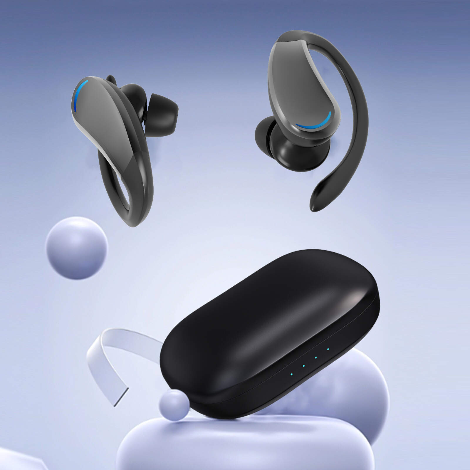 t75 wireless bluetooth sports earhooks earphones