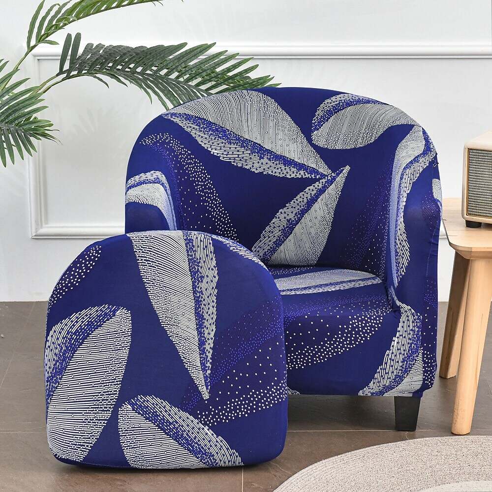 Stretch Club Chair Slipcover Tub Chair Cover with Seat Cushion Cover