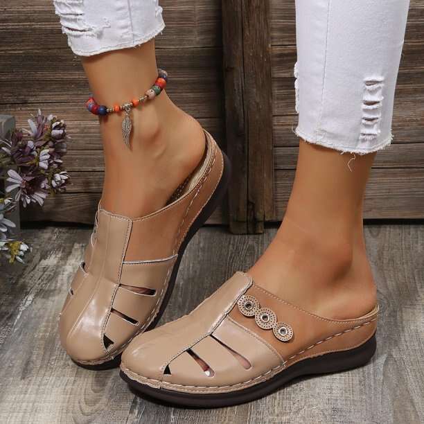 2022 Soft Footbed Orthopedic Arch-Support Cut-out wedge sandals