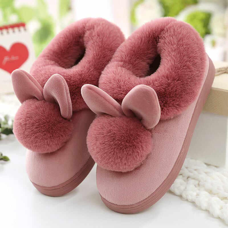 Winter Warm Plush Cartoon Slippers