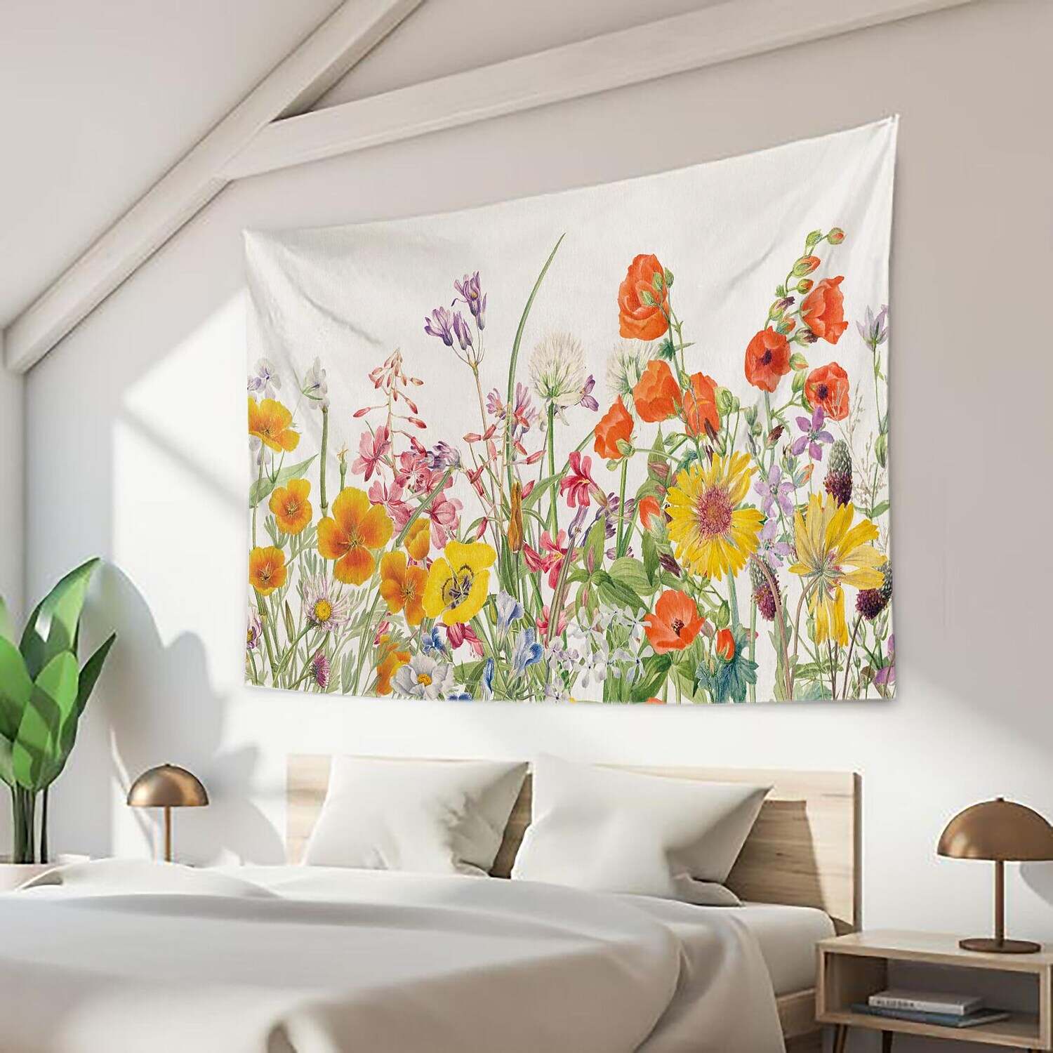 Floral Large Wall Tapestry Art Decor Photograph Backdrop