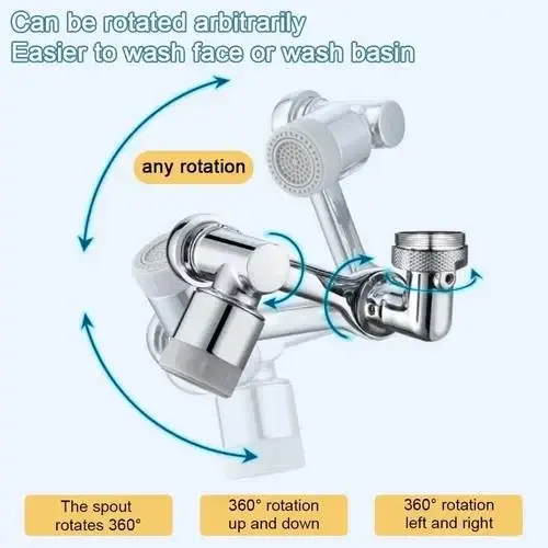 🔥2023 Summer Hot Sale 48% OFF🔥Universal 1080° Swivel Robotic Arm Swivel Extension Faucet Aerator - BUY 3 GET EXTRA 10% OFF & FREE SHIPPING