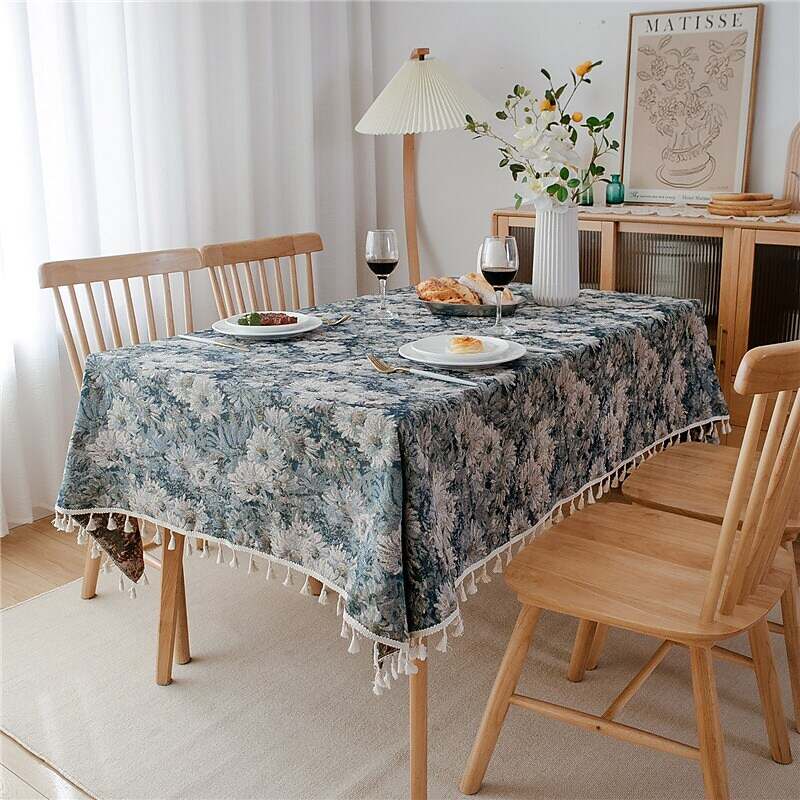 Farmhouse Style Pastoral Tablecloth Sunflower Table Cloth