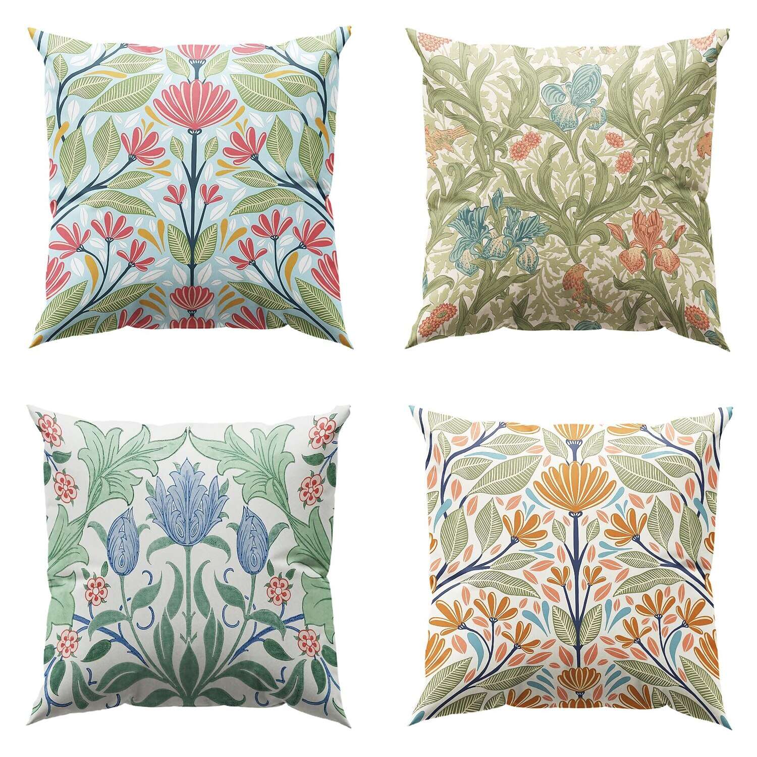 William Morris Double Side Pillow Cover 4PC