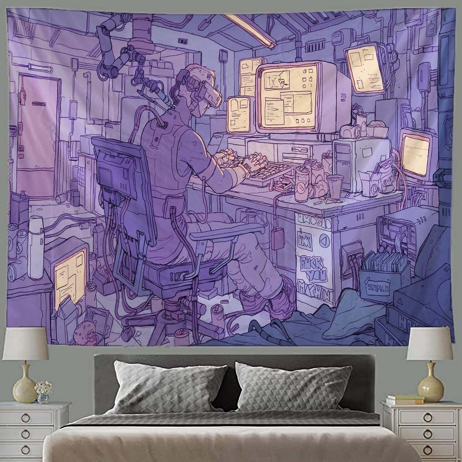 Cartoon Wall Tapestry Art Decor Photograph Backdrop